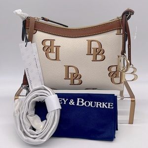Dooney & Bourke Monogram Crossbody Pouch Beige